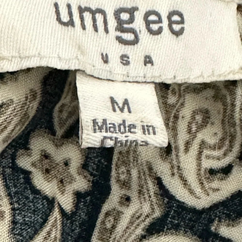 Umgee Boho Paisley Bell-Sleeve Romper Jumpsuit Size M - Picture 8 of 11